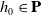 h 0 element of bold upper P