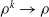rho Superscript k Baseline right arrow rho