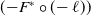 left parenthesis minus upper F Superscript asterisk Baseline ring left parenthesis negative script l right parenthesis right parenthesis