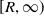 left bracket upper R comma normal infinity right parenthesis