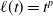 script l left parenthesis t right parenthesis equals t Superscript p
