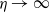 eta right arrow normal infinity