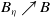 upper B Subscript eta Baseline up right arrow upper B