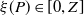 xi left parenthesis upper P right parenthesis element of left bracket 0 comma upper Z right bracket