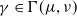 gamma element of normal upper Gamma left parenthesis mu comma nu right parenthesis