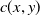 c left parenthesis x comma y right parenthesis