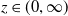z element of left parenthesis 0 comma normal infinity right parenthesis
