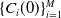 left brace upper C Subscript i Baseline left parenthesis 0 right parenthesis right brace Subscript i equals 1 Superscript upper M
