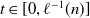 t element of left bracket 0 comma script l Superscript negative 1 Baseline left parenthesis n right parenthesis right bracket