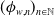 left parenthesis phi Subscript w comma n Baseline right parenthesis Subscript n element of double struck upper N