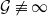 script upper G not identical to normal infinity