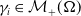 gamma Subscript i Baseline element of script upper M Subscript plus Baseline left parenthesis normal upper Omega right parenthesis