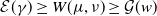 script upper E left parenthesis gamma right parenthesis greater than or equals upper W left parenthesis mu comma nu right parenthesis greater than or equals script upper G left parenthesis w right parenthesis
