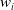 w Subscript i