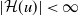 StartAbsoluteValue script upper H left parenthesis u right parenthesis EndAbsoluteValue less than normal infinity