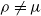 rho not equals mu