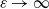 epsilon right arrow normal infinity