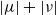 StartAbsoluteValue mu EndAbsoluteValue plus StartAbsoluteValue nu EndAbsoluteValue