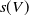 s left parenthesis upper V right parenthesis