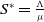 upper S Superscript asterisk Baseline equals StartFraction normal upper Lamda Over mu EndFraction