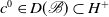 c Superscript 0 Baseline element of upper D left parenthesis script upper B right parenthesis subset of upper H Superscript italic plus