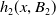 h 2 left parenthesis x comma upper B 2 right parenthesis