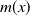 m left parenthesis x right parenthesis