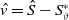 ModifyingAbove v With caret equals ModifyingAbove upper S With caret minus upper S Subscript theta Superscript asterisk