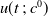 u left parenthesis t semicolon c Superscript 0 Baseline right parenthesis
