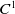 upper C Superscript 1
