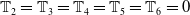 double struck upper T 2 equals double struck upper T 3 equals double struck upper T 4 equals double struck upper T 5 equals double struck upper T 6 equals 0