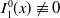 upper I 1 Superscript 0 Baseline left parenthesis x right parenthesis not identical to 0