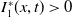 upper I 1 Superscript asterisk Baseline left parenthesis x comma t right parenthesis greater than 0