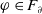 phi element of upper F Subscript partial differential
