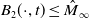 upper B 2 left parenthesis dot comma t right parenthesis less than or equals ModifyingAbove upper M With caret Subscript normal infinity
