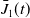 ModifyingAbove upper J With bar Subscript 1 Baseline left parenthesis t right parenthesis