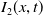 upper I 2 left parenthesis x comma t right parenthesis