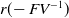 r left parenthesis minus upper F upper V Superscript negative 1 Baseline right parenthesis