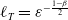 script l Subscript upper T Baseline equals epsilon Superscript minus StartFraction 1 minus beta Over 2 EndFraction