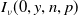 upper I Subscript nu Baseline left parenthesis 0 comma y comma n comma p right parenthesis
