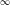 Superscript normal infinity