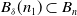 upper B Subscript delta Baseline left parenthesis n 1 right parenthesis subset of upper B Subscript n