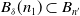upper B Subscript delta Baseline left parenthesis n 1 right parenthesis subset of upper B Subscript n prime