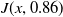 upper J left parenthesis x comma 0.86 right parenthesis
