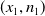 left parenthesis x 1 comma n 1 right parenthesis