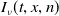 upper I Subscript nu Baseline left parenthesis t comma x comma n right parenthesis