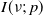 upper I left parenthesis nu semicolon p right parenthesis