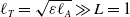 script l Subscript upper T Baseline equals StartRoot epsilon script l Subscript upper A Baseline EndRoot much greater than upper L equals 1