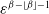 epsilon Superscript beta minus left floor beta right floor minus 1
