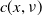 c left parenthesis x comma nu right parenthesis